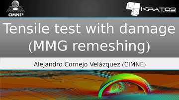 Tensile test with damage (MMG remeshing)