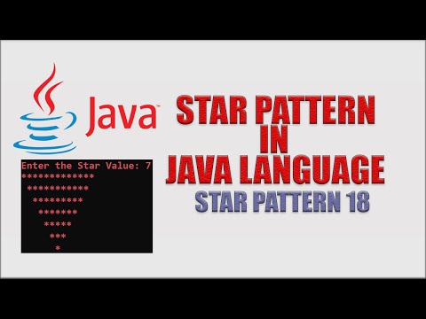 #18 || "*" STAR PATTERN|| in |JAVA| Programming Language