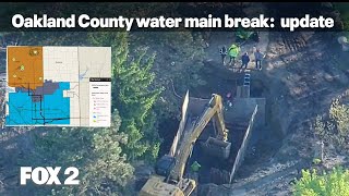 Watch live: Officials to give Oakland County water main break progress update