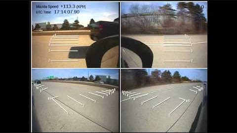 Testing Blind Spot Detection with Video VBOX
