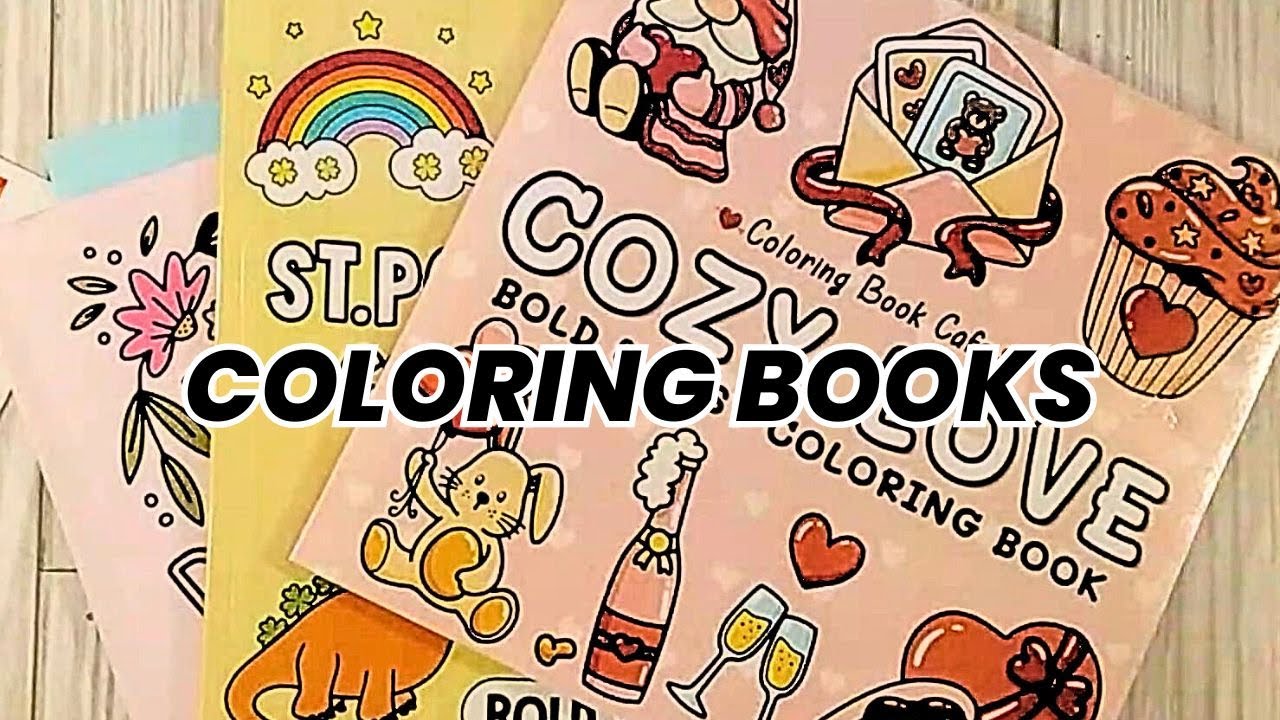 Coloring Book Flip Thru Let's Flip Through Three Bold and Easy Coloring ...