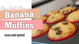 How to Bake Chocolate Chip Banana Muffins | So Quick and Easy! | Ana Luisa Sale | Holiday Baking