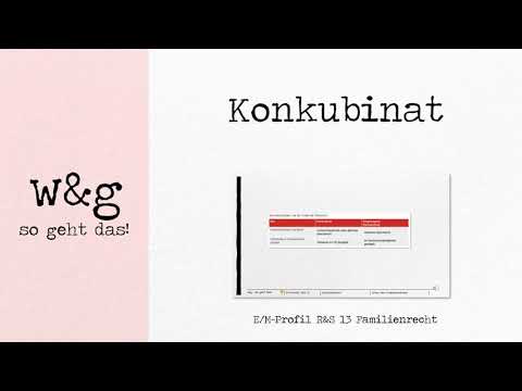 R&S 13 Familienrecht - #1 Konkubinat