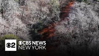 Long Island residents not giving up on orange creek cleanup