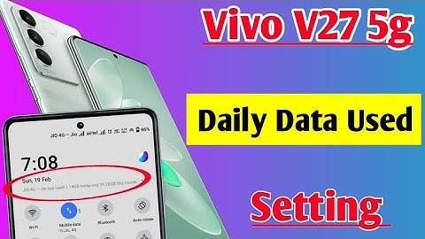 Vivo V27 5g me daily data use kaise dekhe | how to enable daily data use in Vivo V27 5g