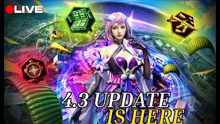 BGMI 4.3 UPDATE 🔥 + ROYAL PASS GIVEAWAY🎁 | M5xRESTYLIVE LIVE