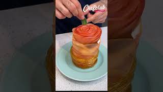 Apple & Ice Cream Roses 🥧🤩 Both beautiful and delicious #SHORTS screenshot 5