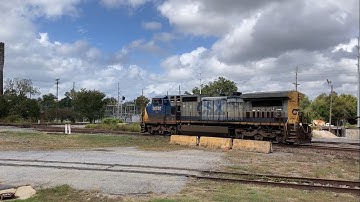Lone YN2 Dash-9 CSX 9040 (L739-06) backs into Cordele. 10/6/2025 1:10 PM