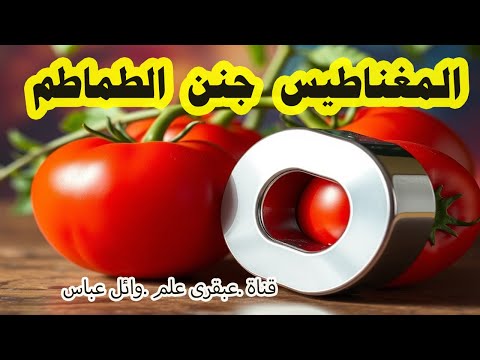 شاهد كيف تضاعف محصول الطماطم بعد مرور المياه على مغناطيس كفر الشيخ عملتها قناة عبقرى علم