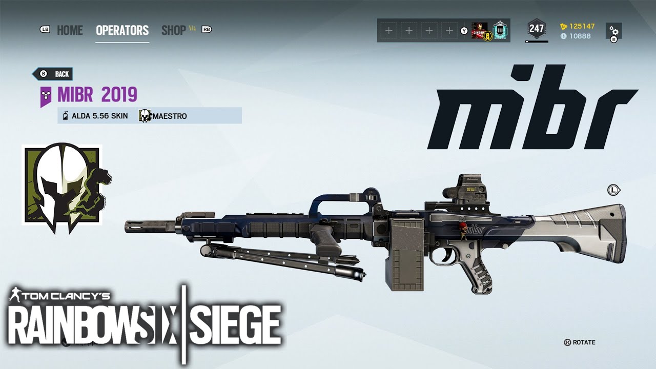 MIBR Weapon Skin - Rainbow Six Siege