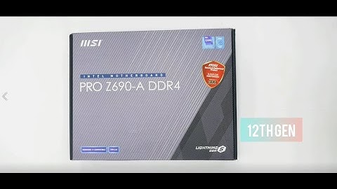 MSI PRO Z690-A 12TH/13TH GEN MOTHERBOARD Inside box