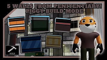 🚔 | 5 Walls From Penitentiary For Your Builds! | Piggy: Build Mode