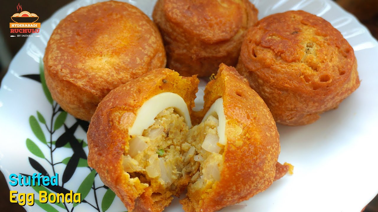 Stuffed Egg Bonda In Telugu