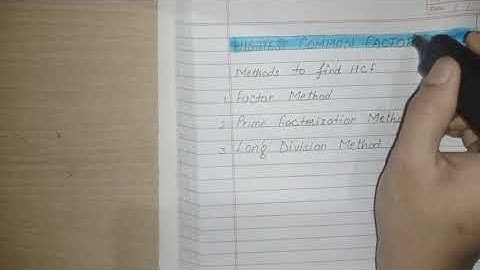 Class-5| Living Maths|Finding HCF |Exercise-3.3