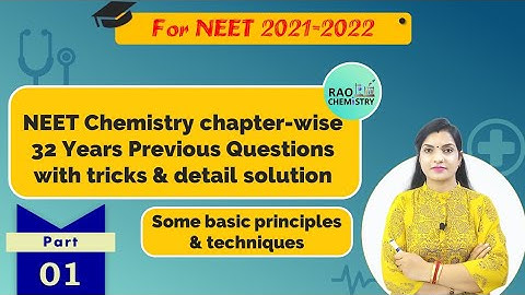 NEET 32  year previous years questions  with solutions and tricks for NEET 2021