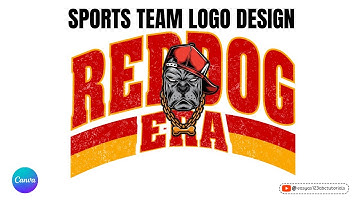 Create Sports Team Logo Curved Text Effect Canva Grunge Effect Step by Step Beginner Tutorial