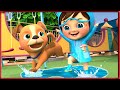 Rain Rain Go Away | Swimming Song | Banana Cartoon Nursery Rhymes | Cartoon Animation for Children