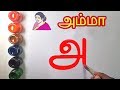 How to Write 12 Tamil Uir Eluthukkal letters with pictures    உயிர் எழுத்துக்கள் – Tamil Alphabets