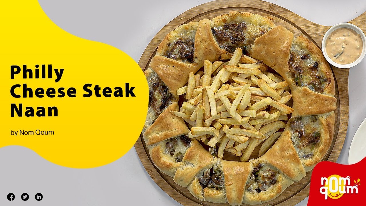 Philly Cheese Steak Naan | Nom Qoum The Food Channel