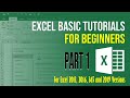 Excel basic tutorials for beginner part 1
