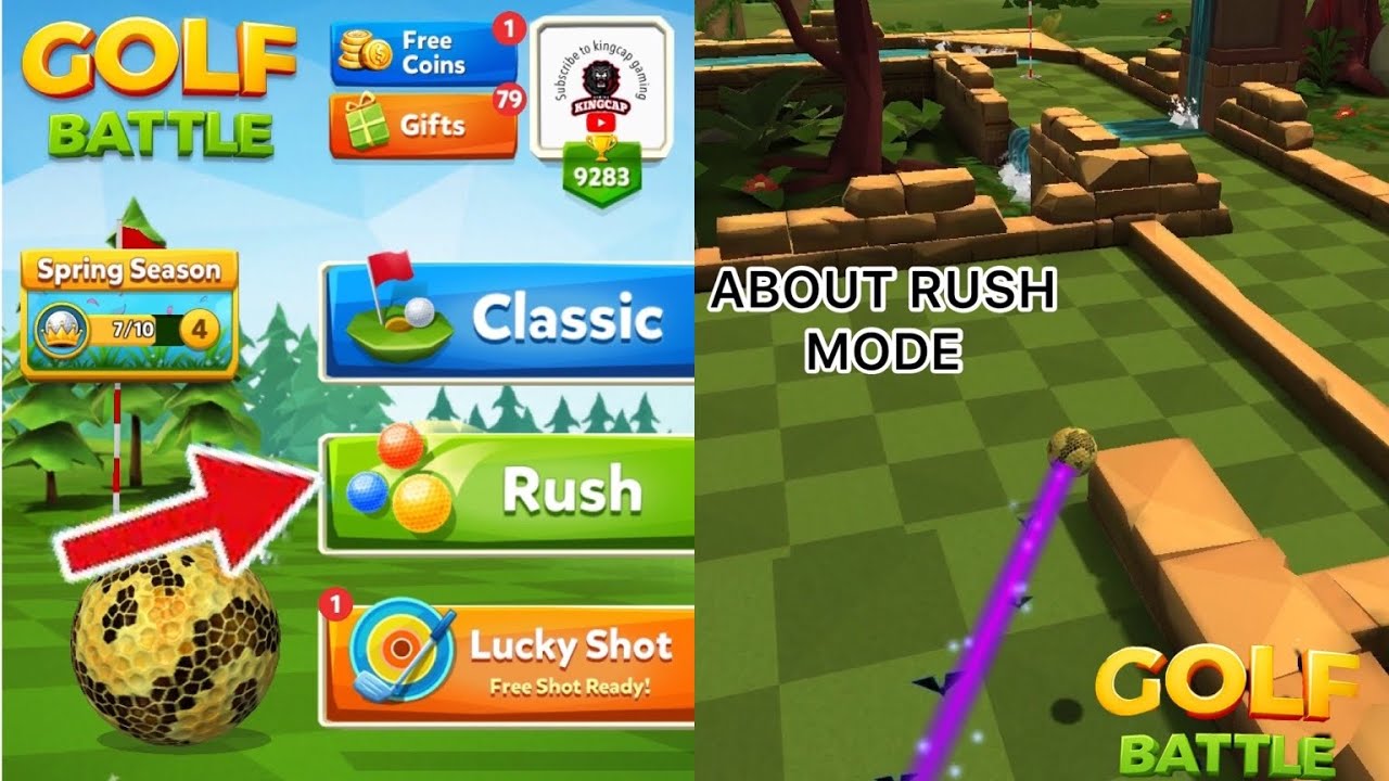 Golf Battle Rush Mode Is Still There For All The Players U Need A Specific Level To Get It King Youtube