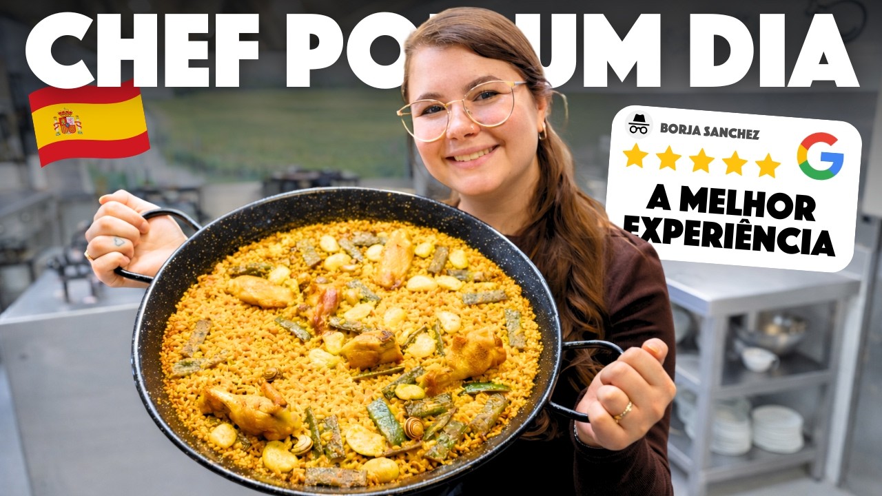 Aprendendo a fazer a PAELLA Valenciana com um CHEF