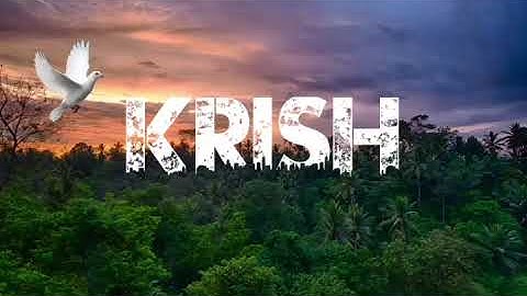 Krish name status trending name status #name #status #treanding#videos #creator