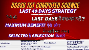 DSSSB Last 40 Days Preparation Strategy