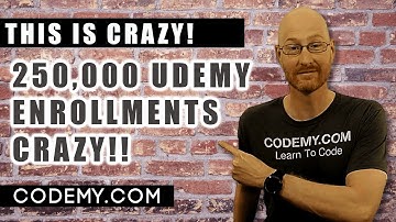 I Just Hit 250,000 Enrollments At Udemy!!