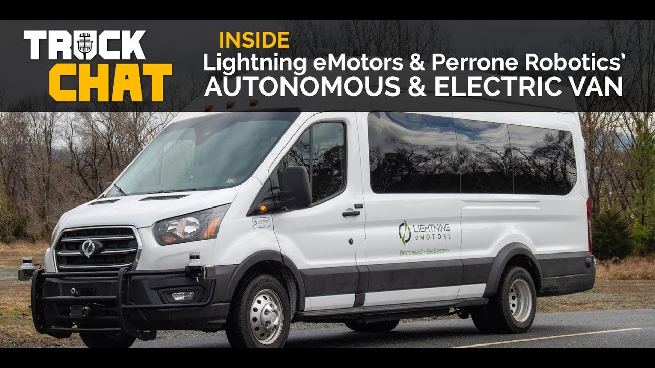 Checking Out Lightning eMotors & Perrone Robotics Van YouTube