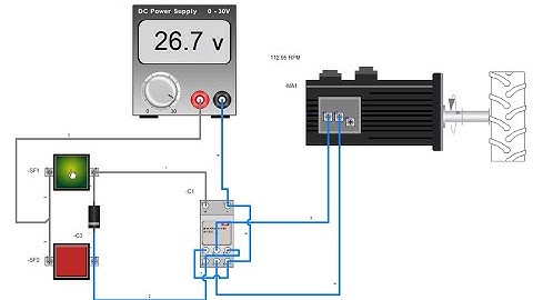 W7P2 DC Motor Control with 8 pin Relay (PLC) (Relay Based)(AUTOMATION STUDIO)
