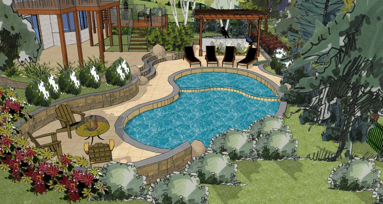 Sketchup 3D Landscape Design YouTube