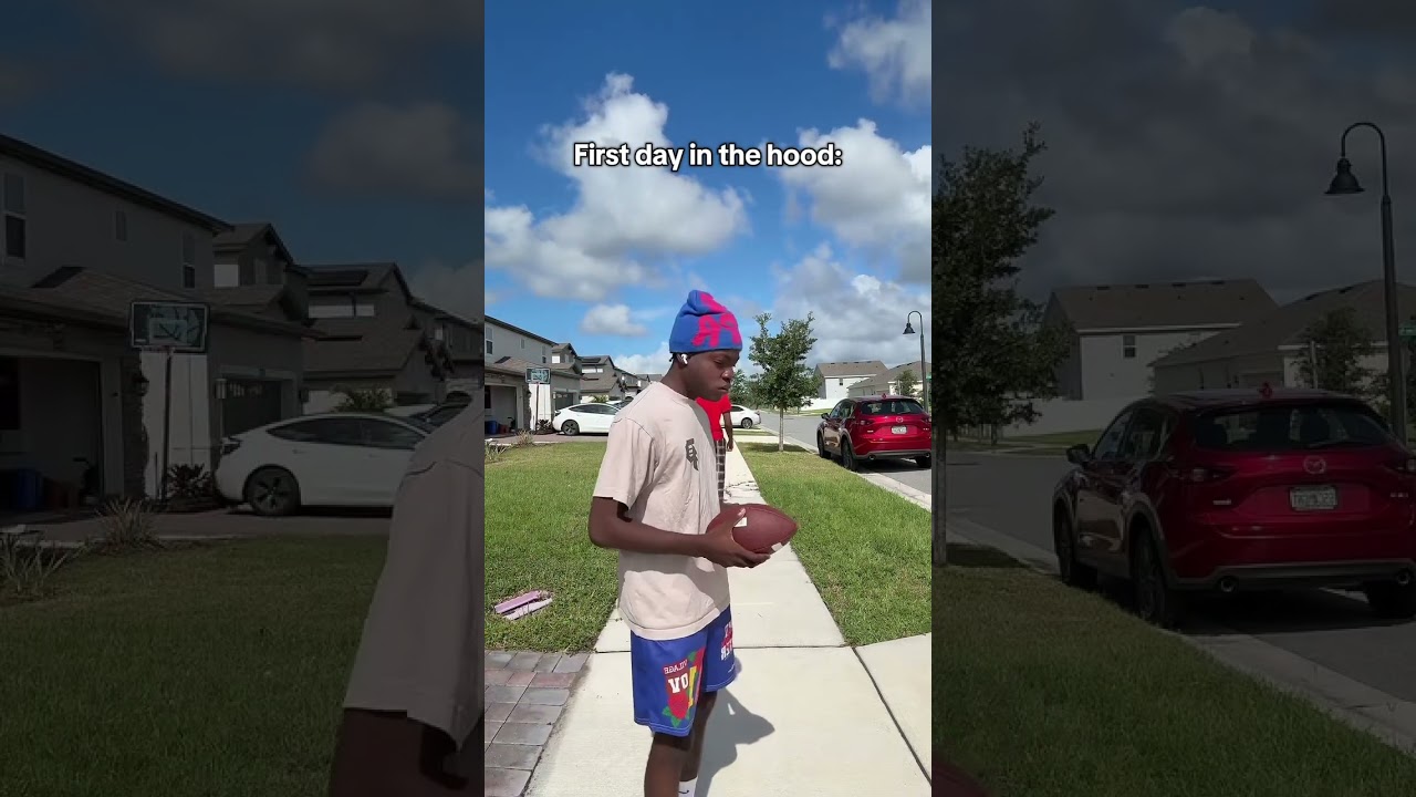 First day in the hood 😂
