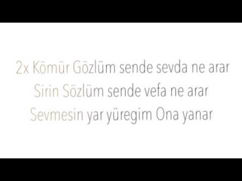 Arzu Sahin Komur Gozlum Karaoke Youtube