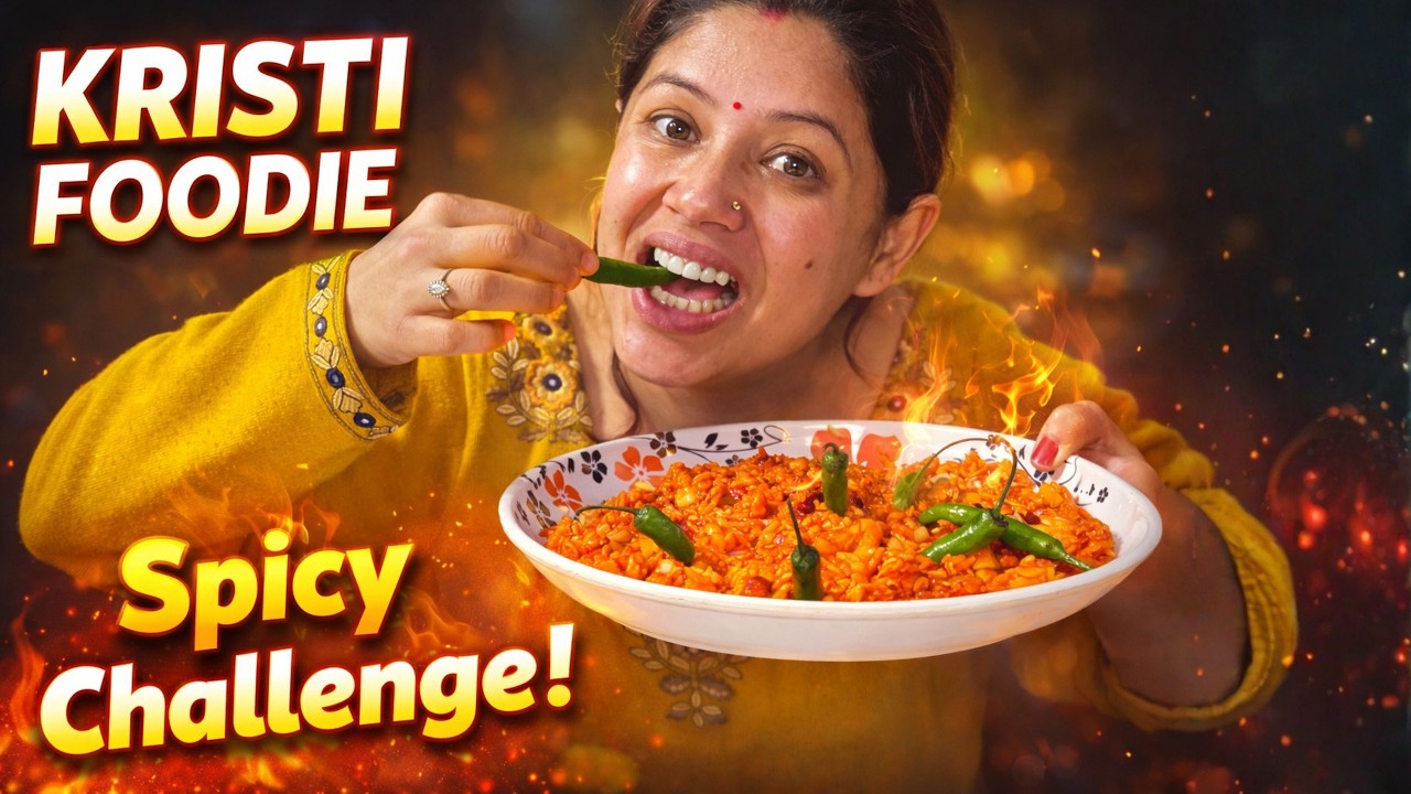 Kristi Foodie Eating Gilo Chatpat & Current Spicy Noodles | Ultimate Nepali Street Food Mukbang 🌶🍜