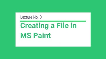 Creating a File in MS Paint | Presented by: First Link Computer