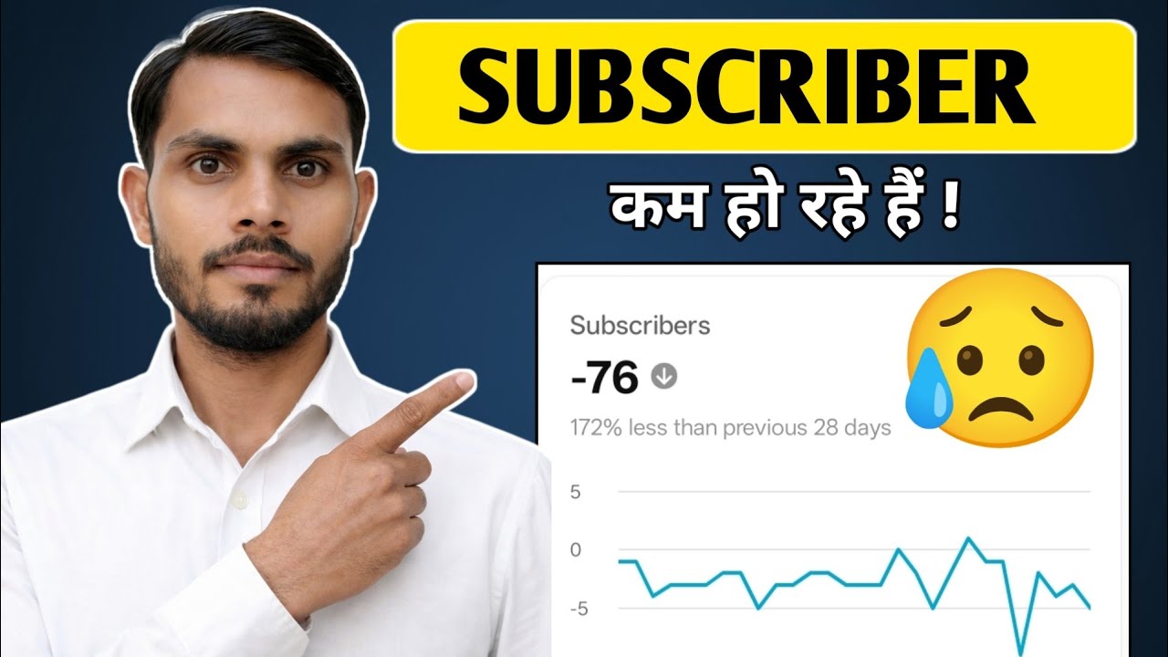 😰 अचानक SUBSCRIBERS DROP क्या करें ? Subscriber Drop Problem - YouTube