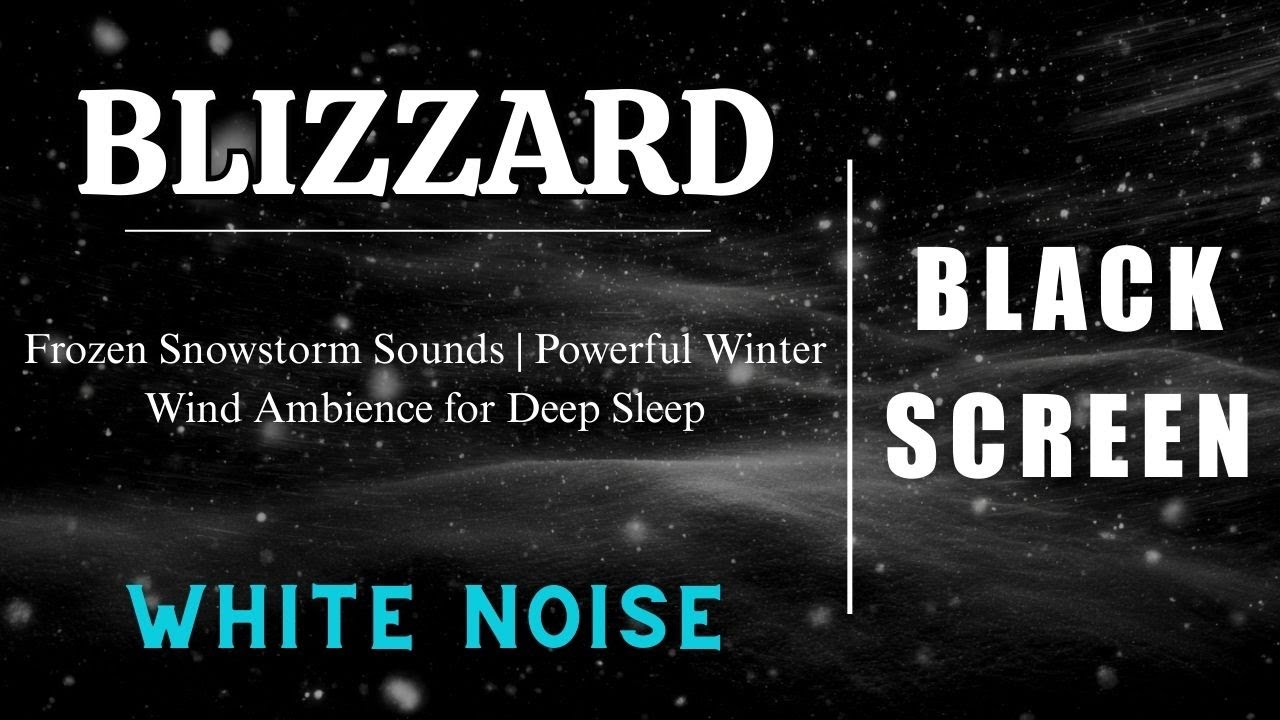 Frozen Snowstorm Sounds | Powerful Winter Wind Ambience for Deep Sleep