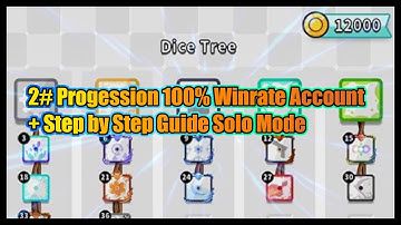 2# Progression on 100% Win Rate Account plus Step by Step Guide Solo Mode Random Dice