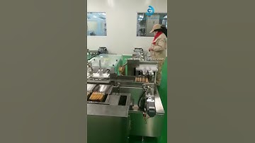 Aautomatic bag sticks conveyor counting feeding cartoning machine bag counting device video