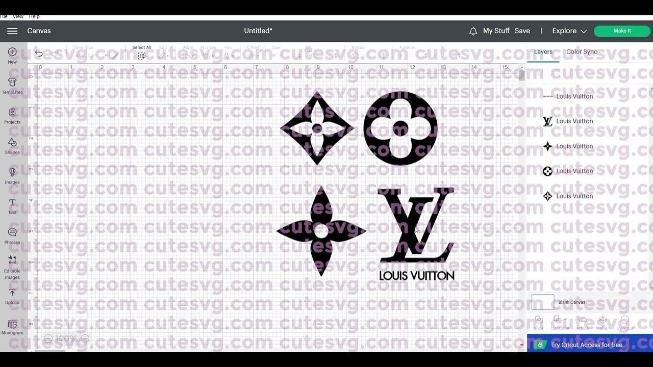 Flowers Louis Vuitton Svg, Louis Vuitton Logo Svg, Louis Vui