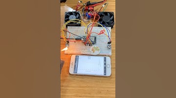 12V Fans Speed Control with ESP32 using MLX Sensors #electronics #technology