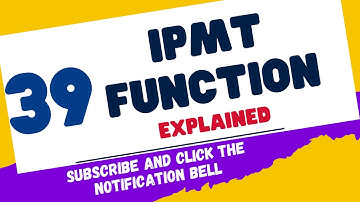 IPMT Function in Excel - Explained!