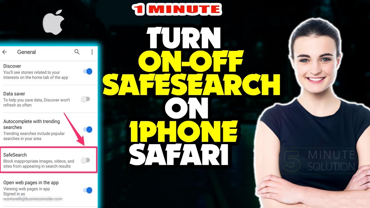 how do you turn safe search off on safari