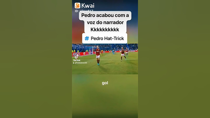 Pedro está impossível!! hat-trick.......