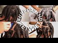 *UPDATED* LOC RETWIST | rubber band method ft. my man