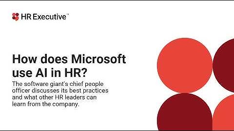 How does Microsoft use AI in HR?