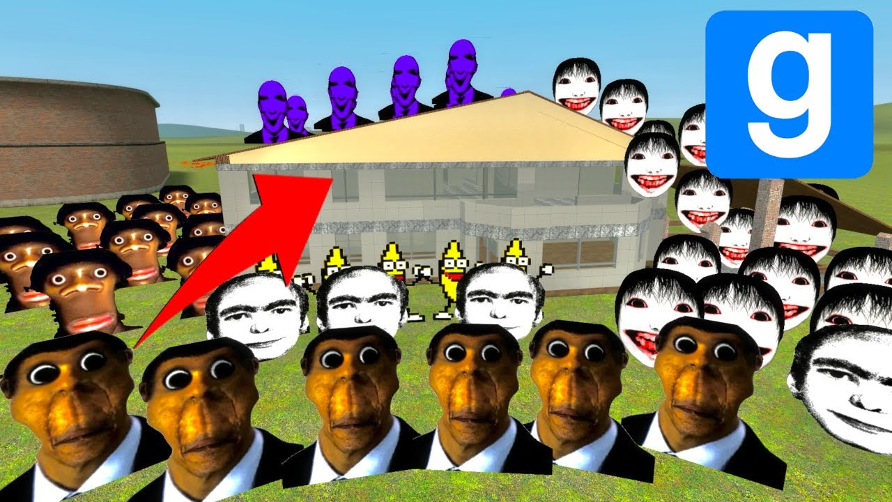 Nico's Nextbots Vs Houses In Garry's Mod !!!