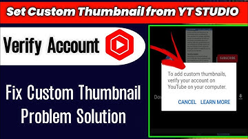 How to fix Custom Thumbnail problem solution from yt studio || Custom thumbnail Kaise lagaye 2023