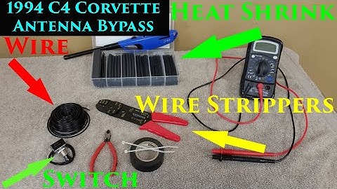 1994 Corvette Antenna Bypass Switch Install